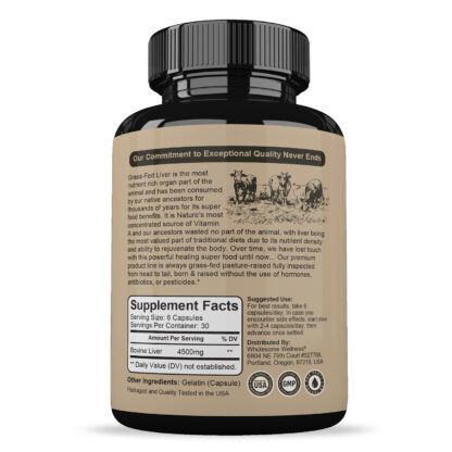 Grass Fed Beef Liver Capsules - Image 3