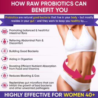 Women's Raw Probiotic 100 Billion CFU - 60 Capsules, Digestive & Women's Health