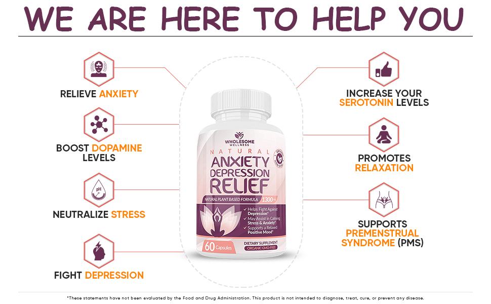 Natural Anxiety Relief & Depression - Wholesome Wellness